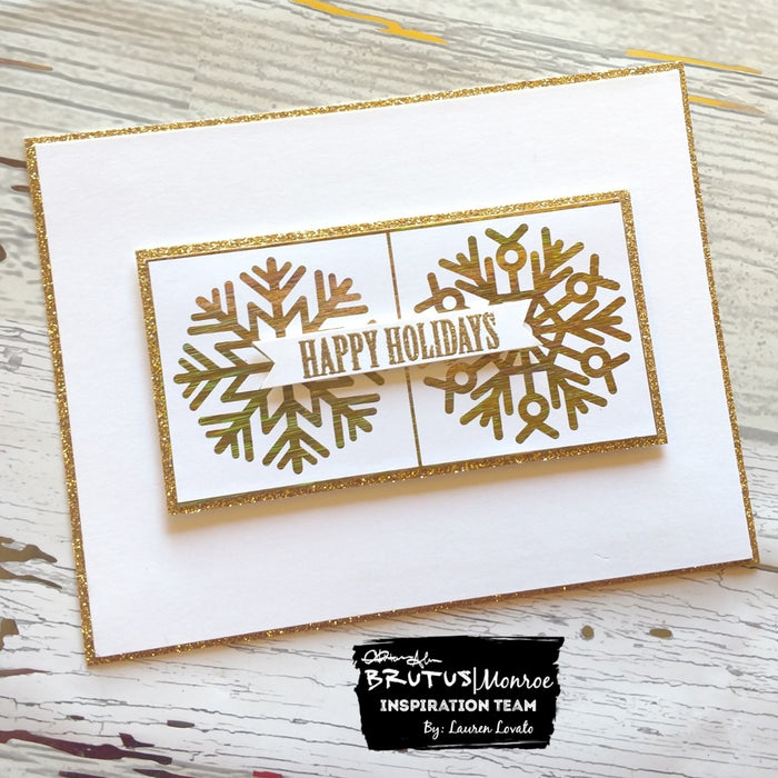 Foiled Snowflakes Card