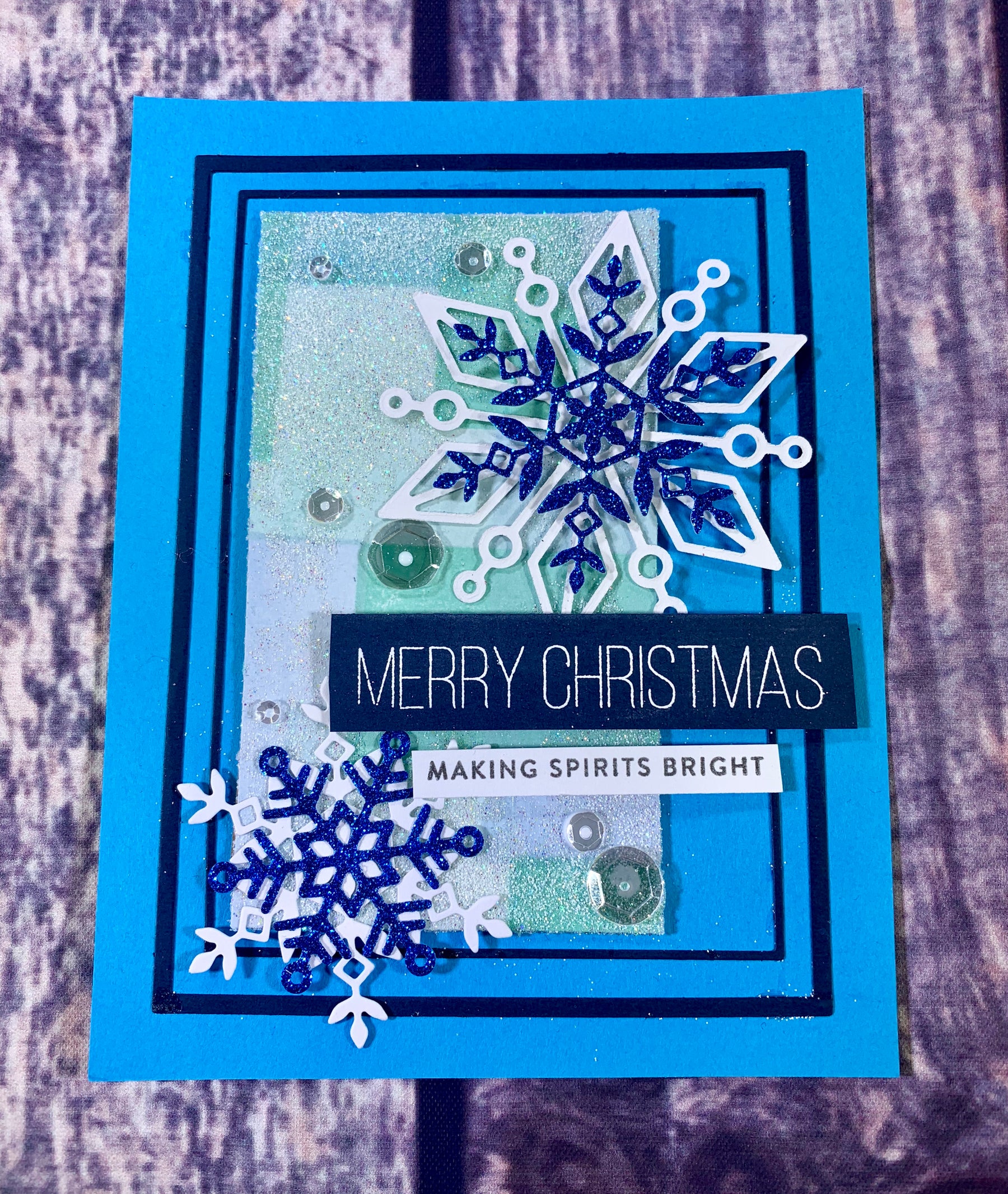Icy Chic Christmas Card