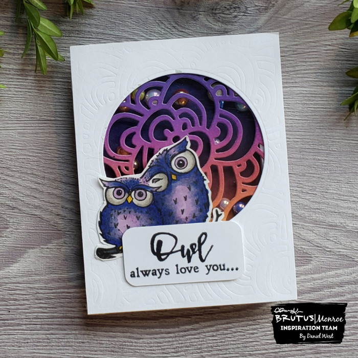 Owl Love You Shaker Card with the July Die Club