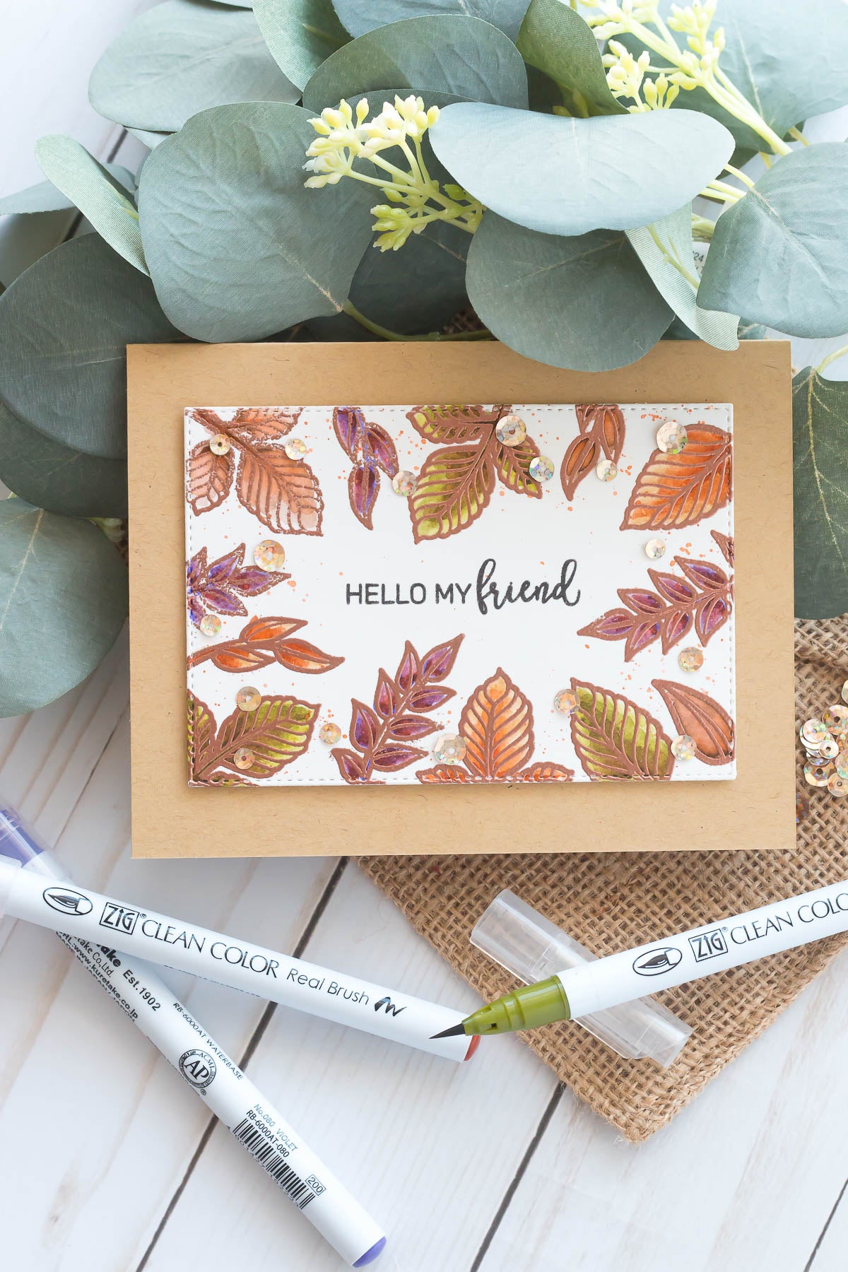 Watercoloring Autumn Leaves