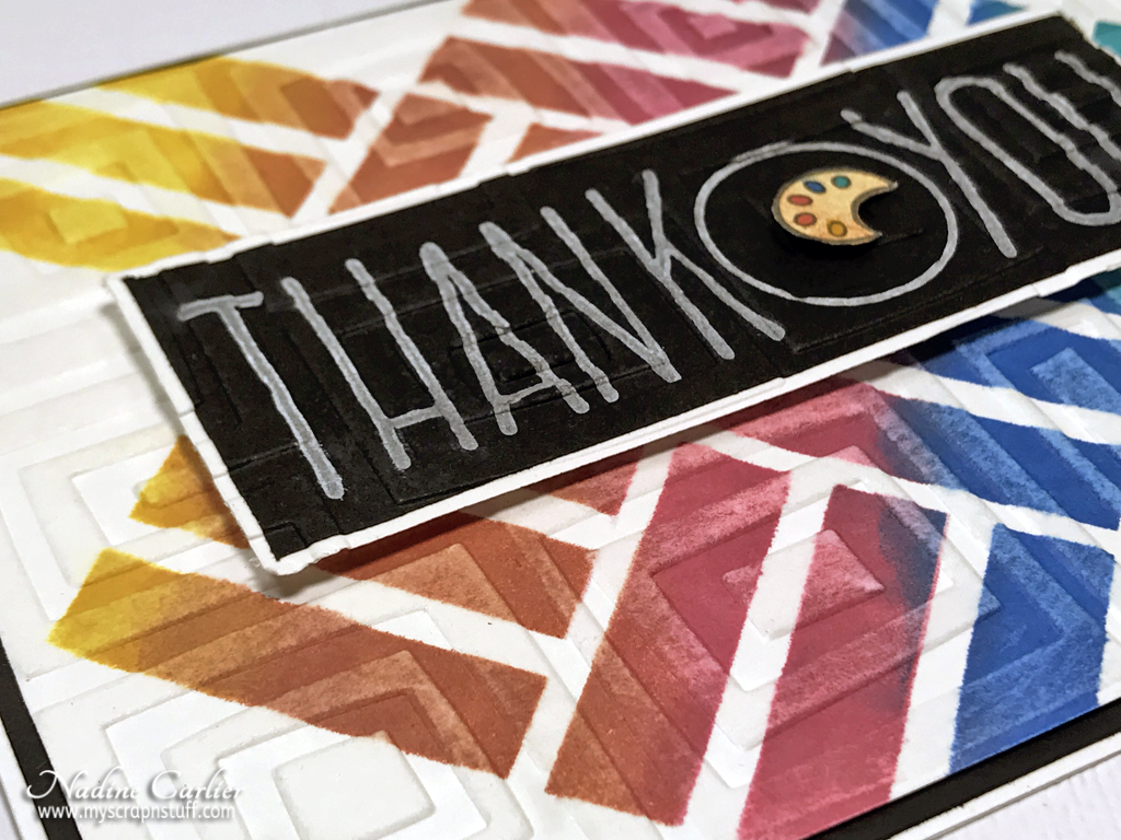 A Colorful Thank You Card