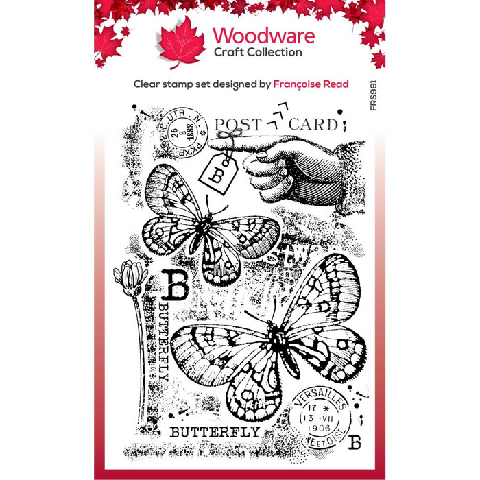 Woodware Clear Stamps 4"X6" | B is for Butterfly