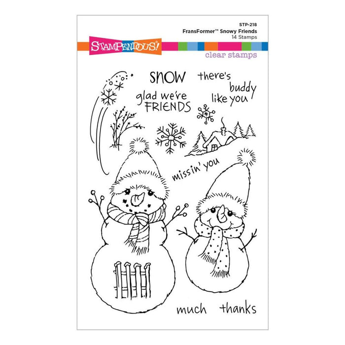 Stampendous Clear Stamp Set | Snowy Friends