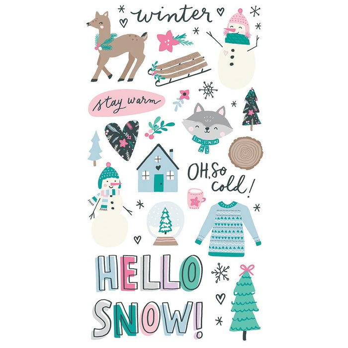 Simple Stories | Feelin' Frosty Collection| Chipboard Stickers 6"X12"