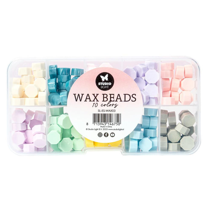 Studio Light | Essentials Wax Beads 10 Colors | Nr. 03, Pastels