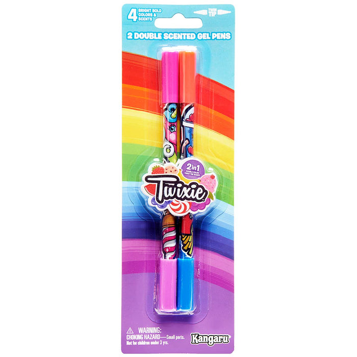 Kangaru Toys & Stationery - Twixie  2ct Double Scented Gel Pens