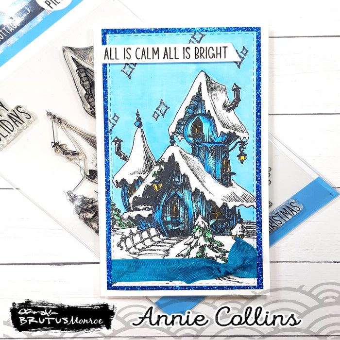 Winter Cottage 4x6 Stamp Set