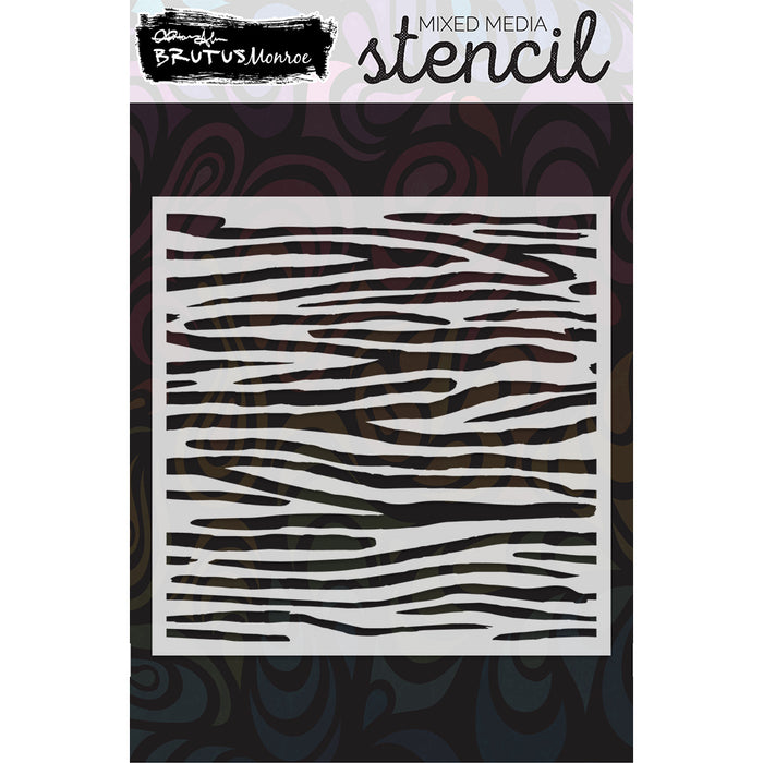 Safari Stripes 4x4 Stencil