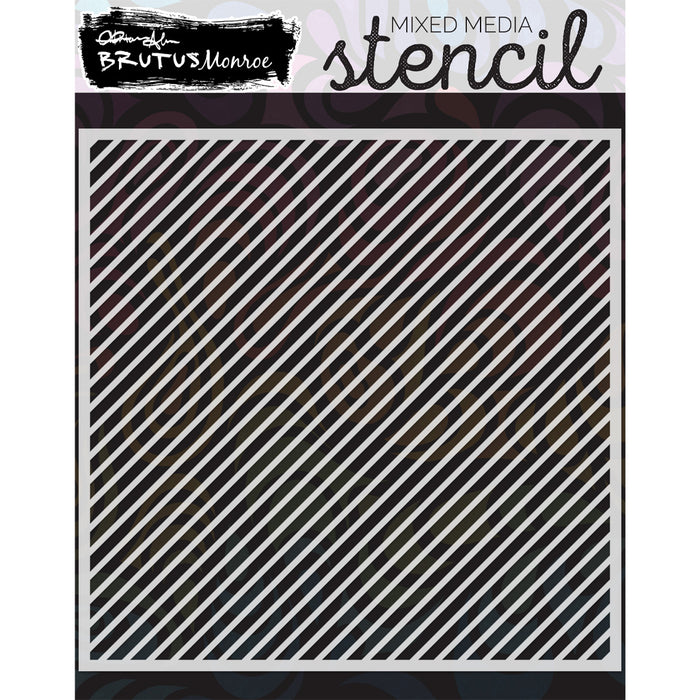 Stencil Staples Mixed Media Stencil-Stripes