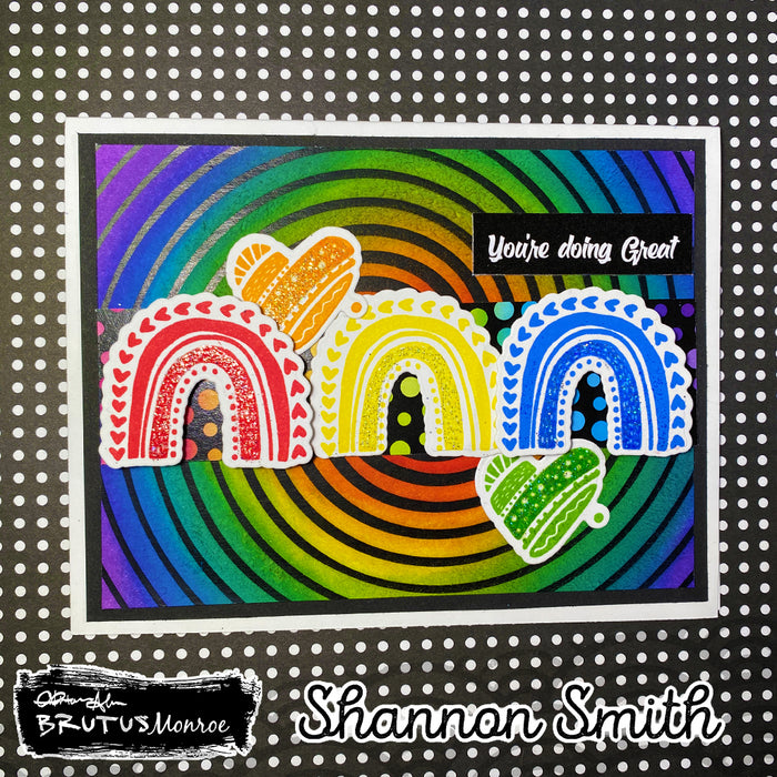 Radiant Rainbow 6x8 Stamp Set