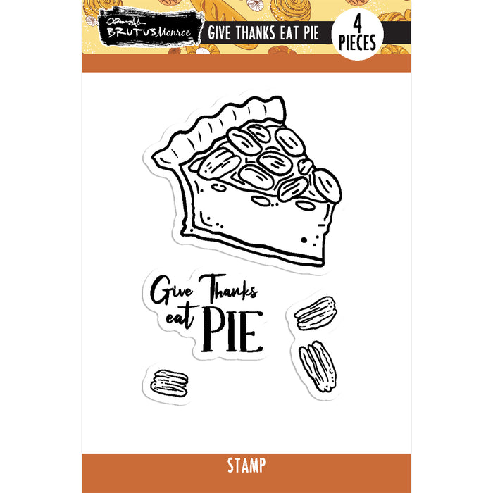 Give Thanks, Eat Pie 2x3 Stamp Set