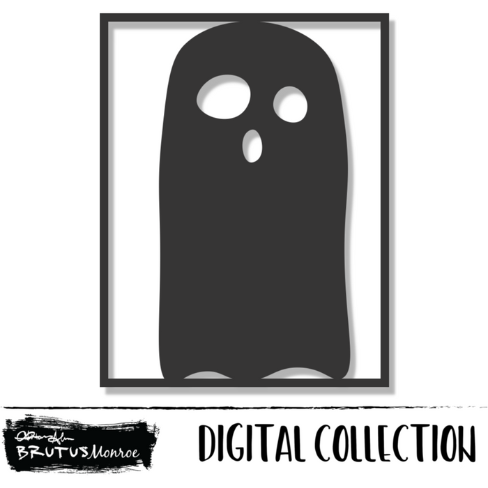 Card Panel | Ghost | Digital Cut File