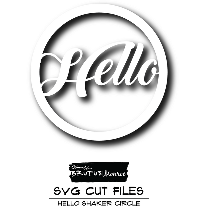 Hello Shaker - Cut File