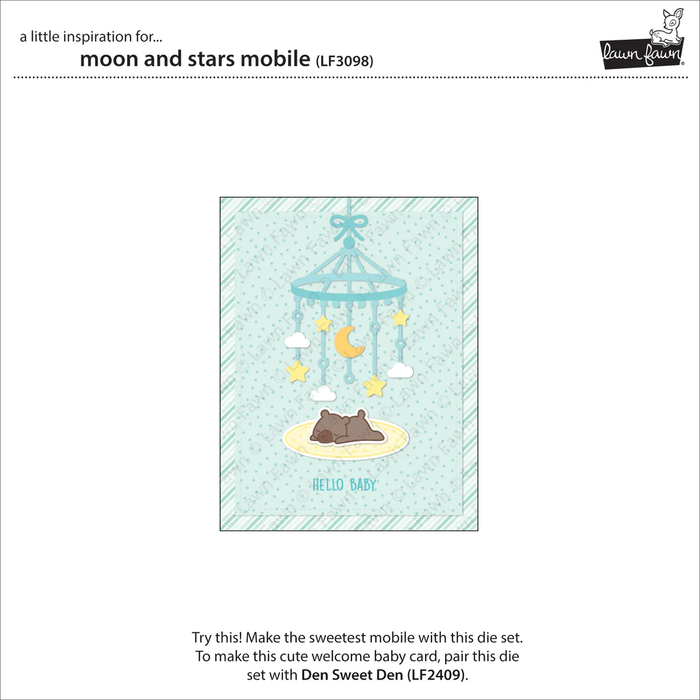 Lawn Fawn | Lawn Cuts | Moon and Stars Mobile