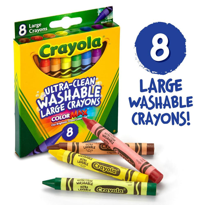Crayola | Large Washable Crayons 8/pk
