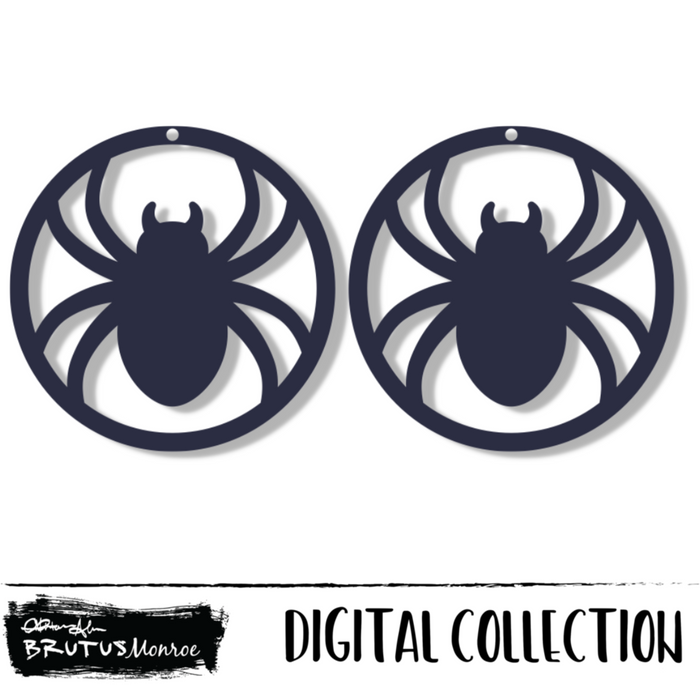 Spider | Earrings | Digital Cut File