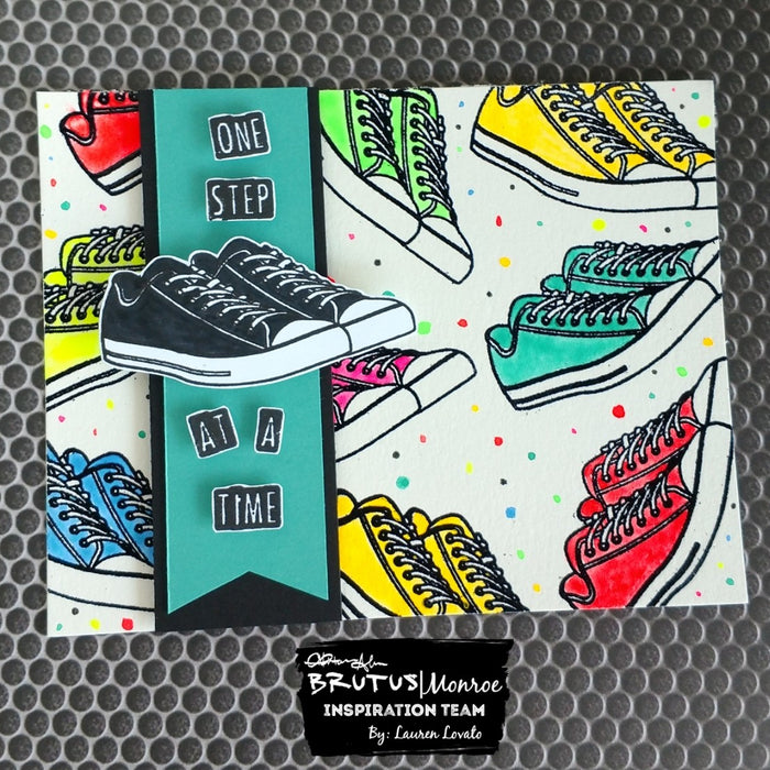 Christopher's Shoes With Neon Aqua Pigments