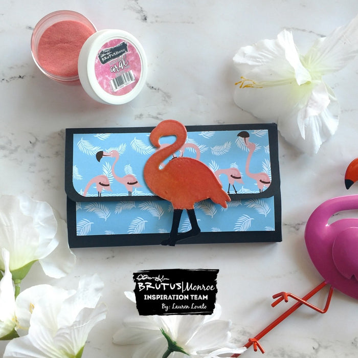 Sticky Note Wallet Featuring Fabulous Flamingo Paper
