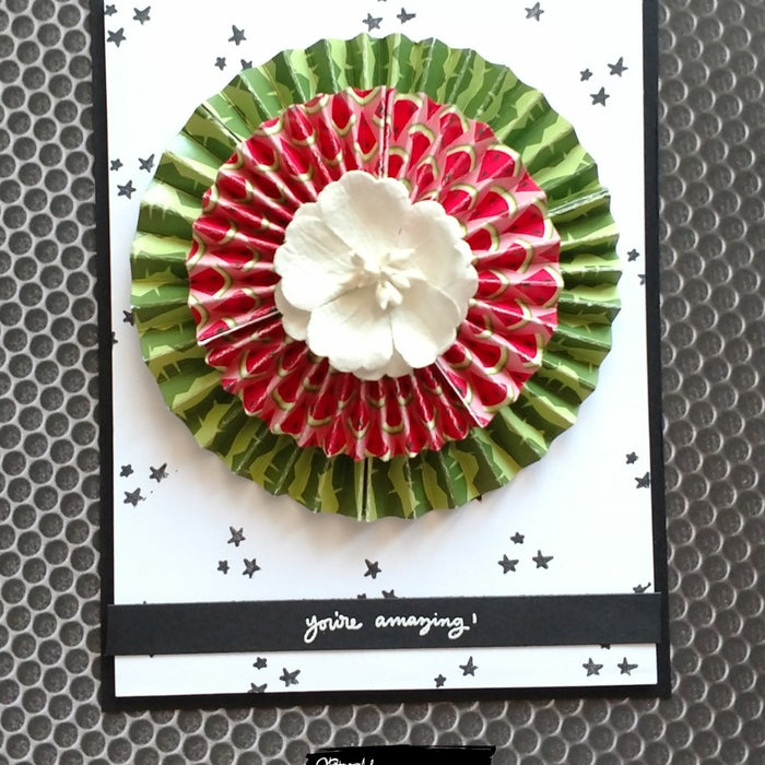 Watermelon Paper Rosette