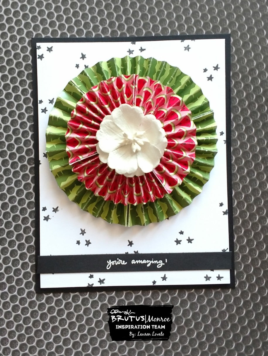 Watermelon Paper Rosette