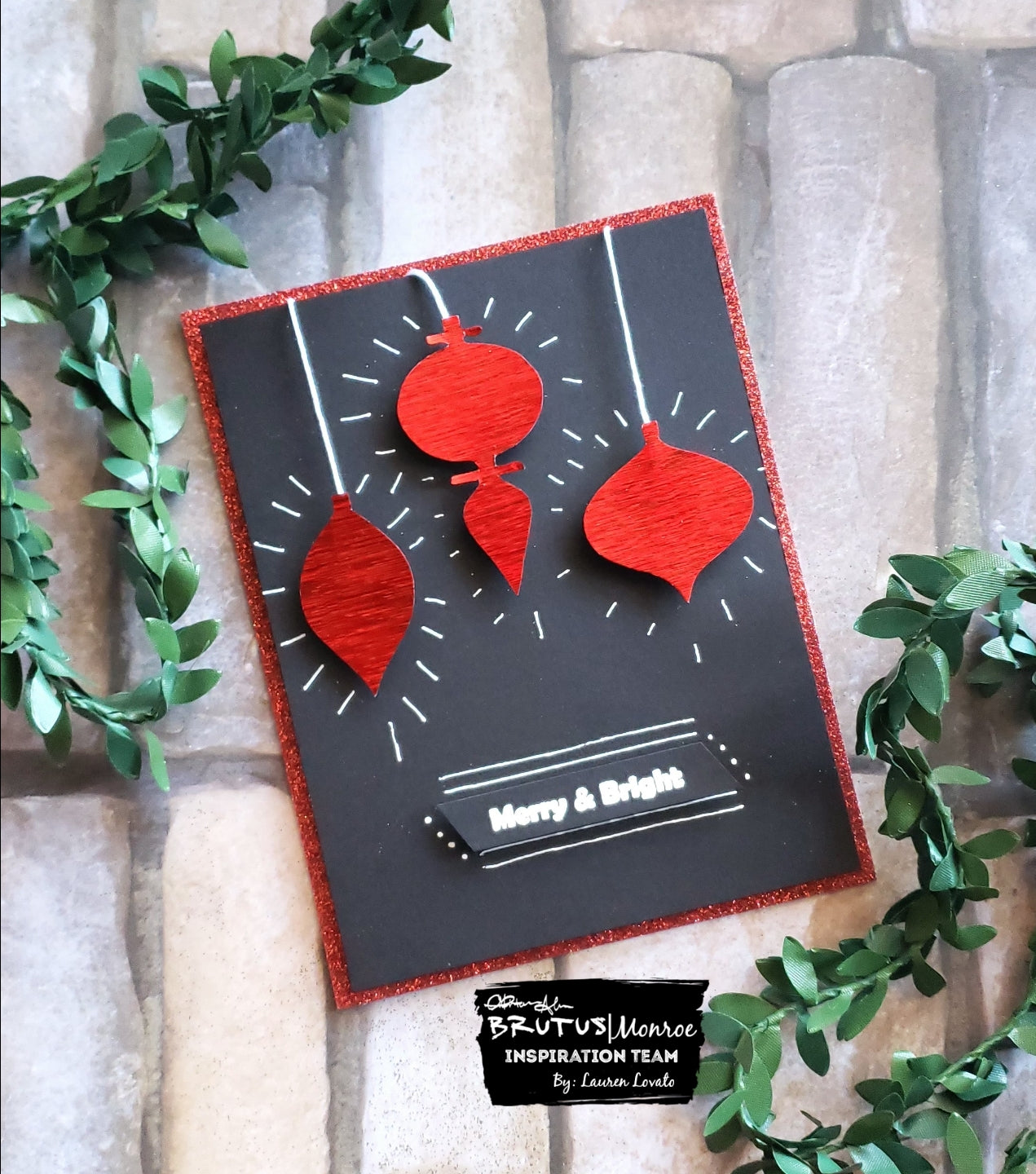 Red Static Foil Ornaments