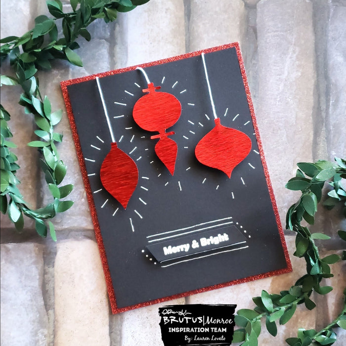 Red Static Foil Ornaments