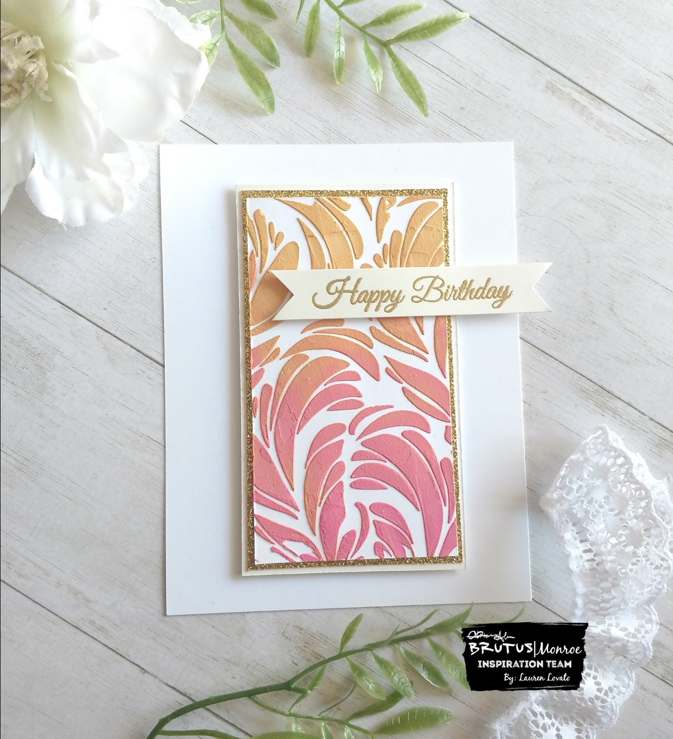 Stenciling With Media Paste