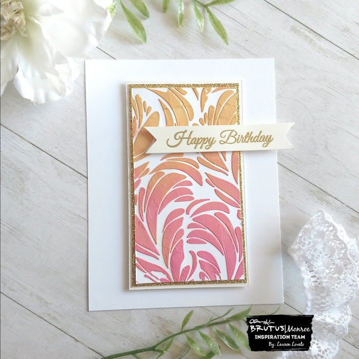 Stenciling With Media Paste