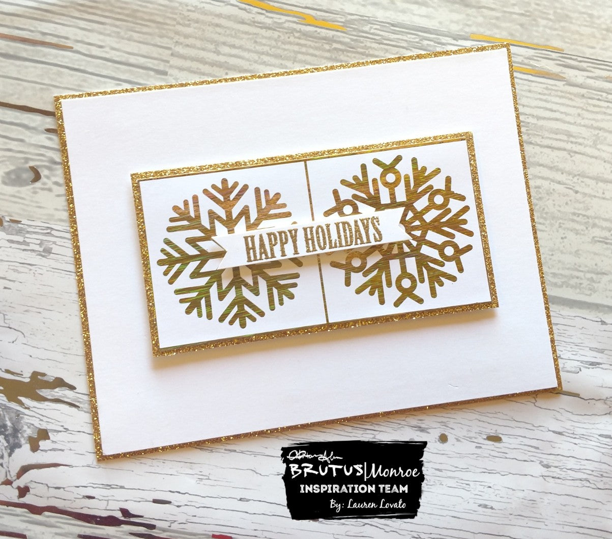 Foiled Snowflakes Card
