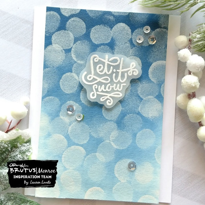 Let It Snow - Aqua Pigments & White Ink
