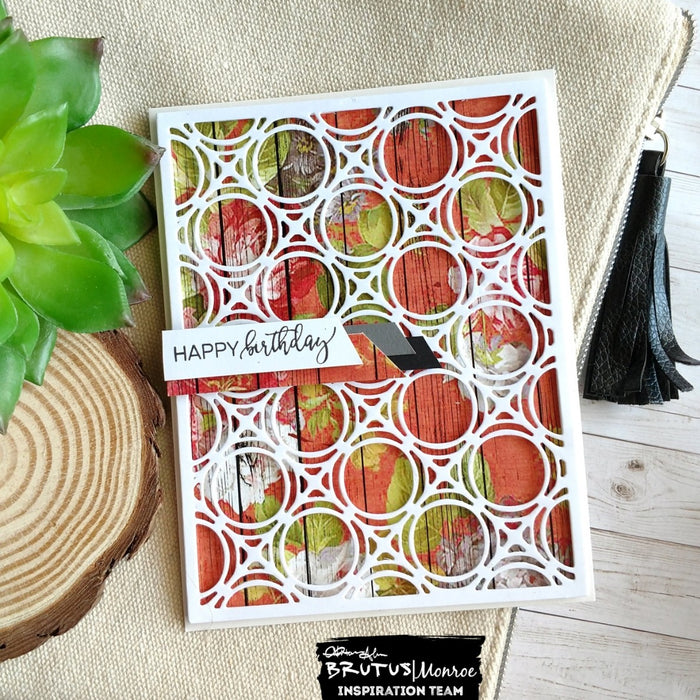 Background Die With Patterned Paper