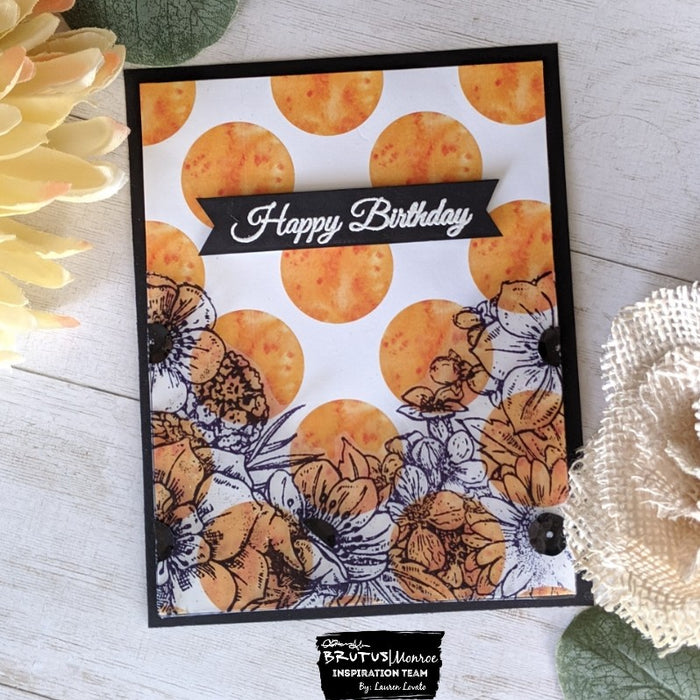 Embossed Transparency Over Patterned Paper