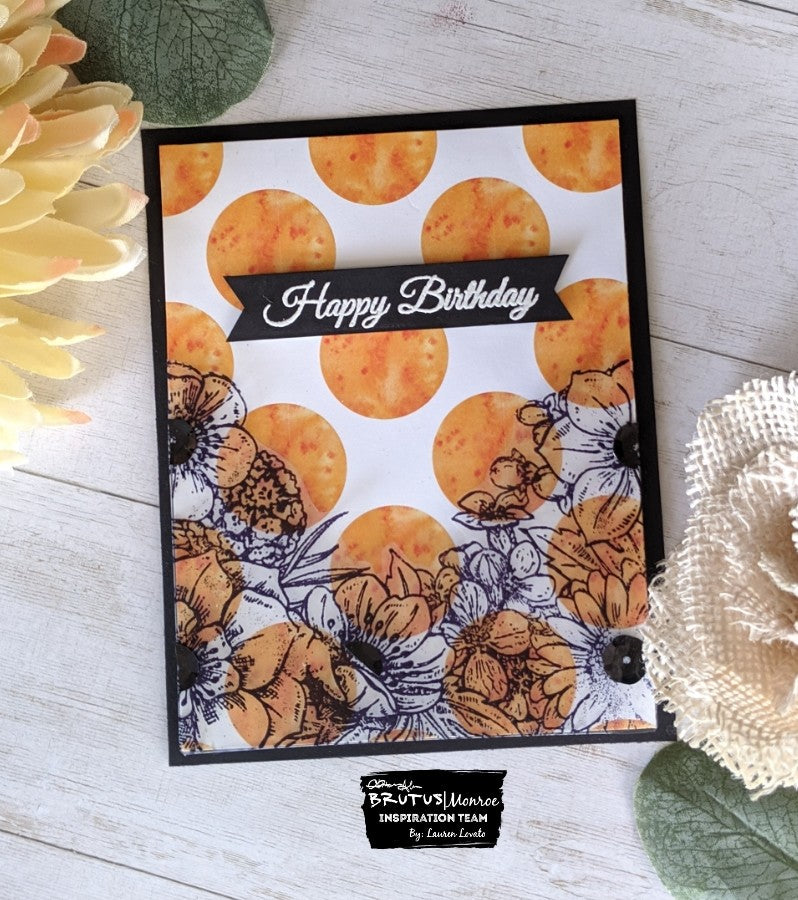 Embossed Transparency Over Patterned Paper
