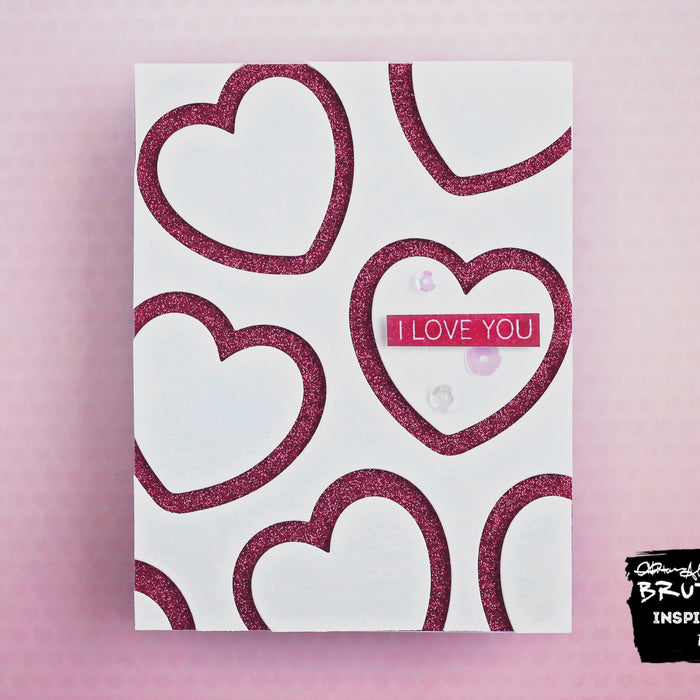 Die Cut Hearts Valentine | Cards with Ashley