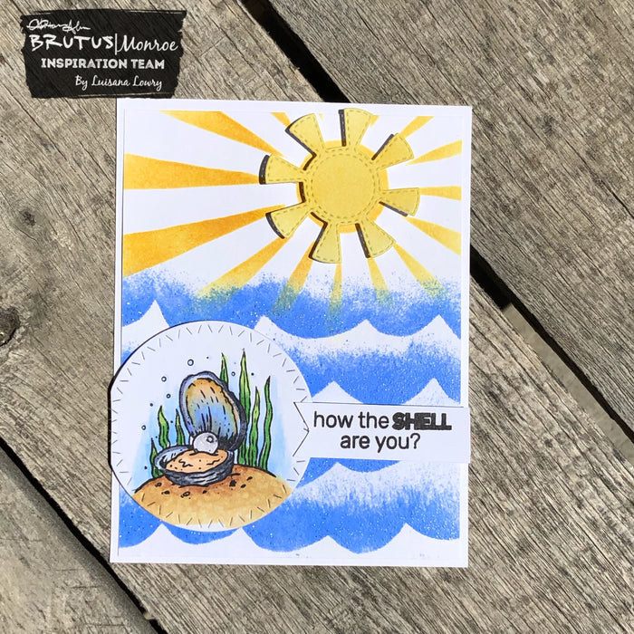 Ocean scene card