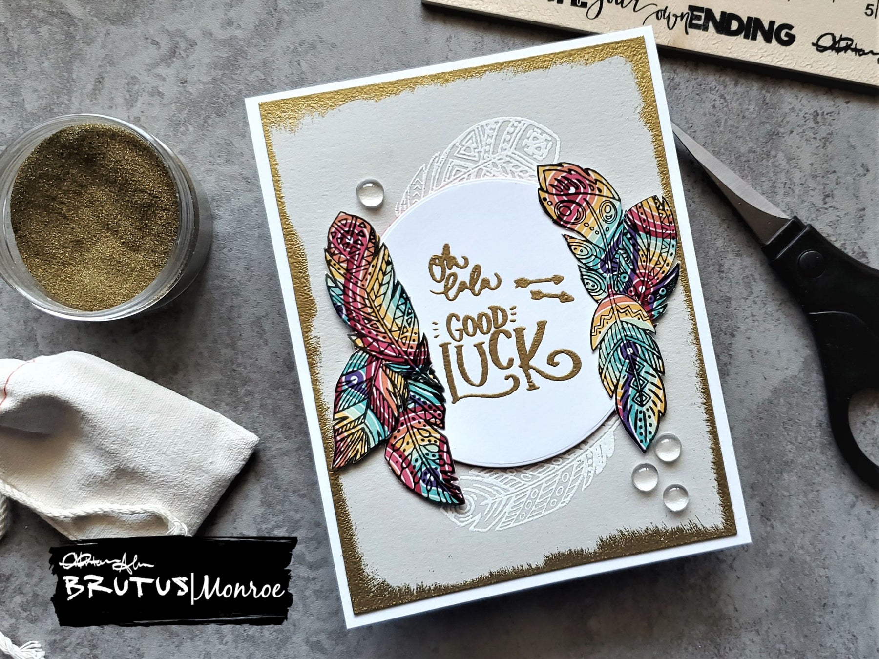 Embossing Powder Details, Oh lala!