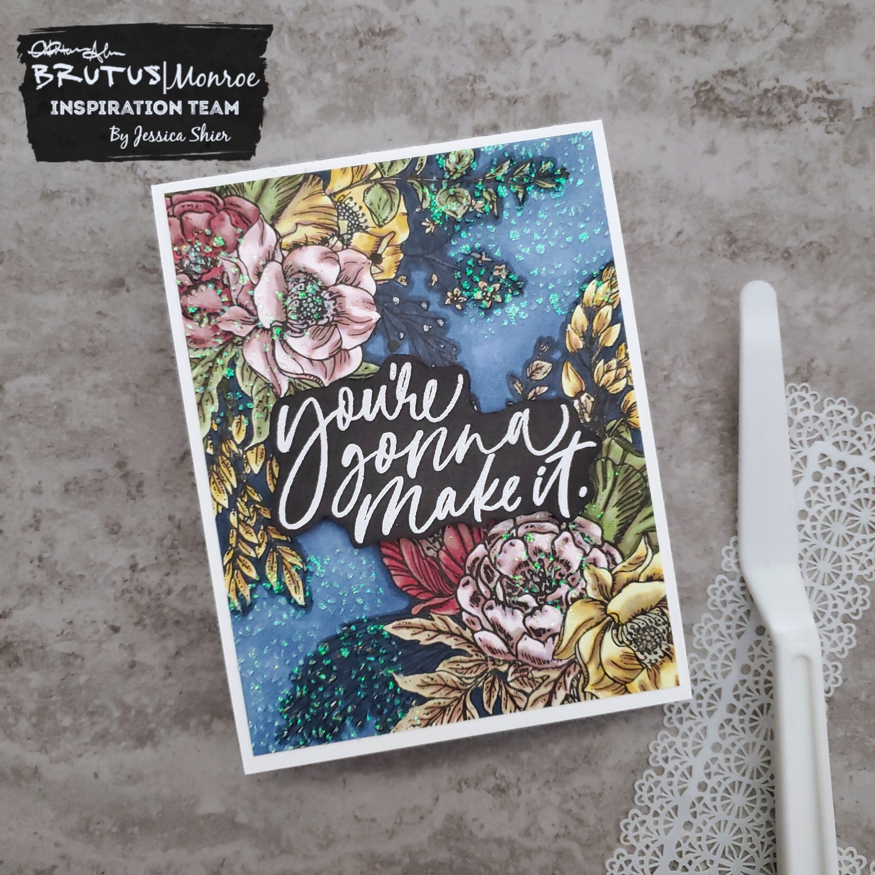 Glitter Glaze Over Your Coloring | January Stencil of the Month