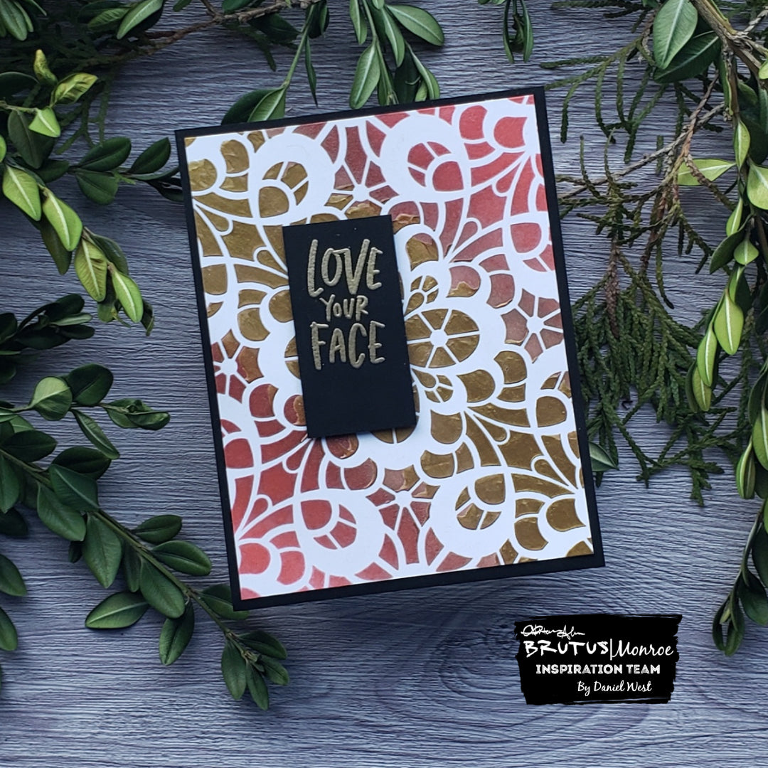 March Stencil and Embossing Powder of the Month