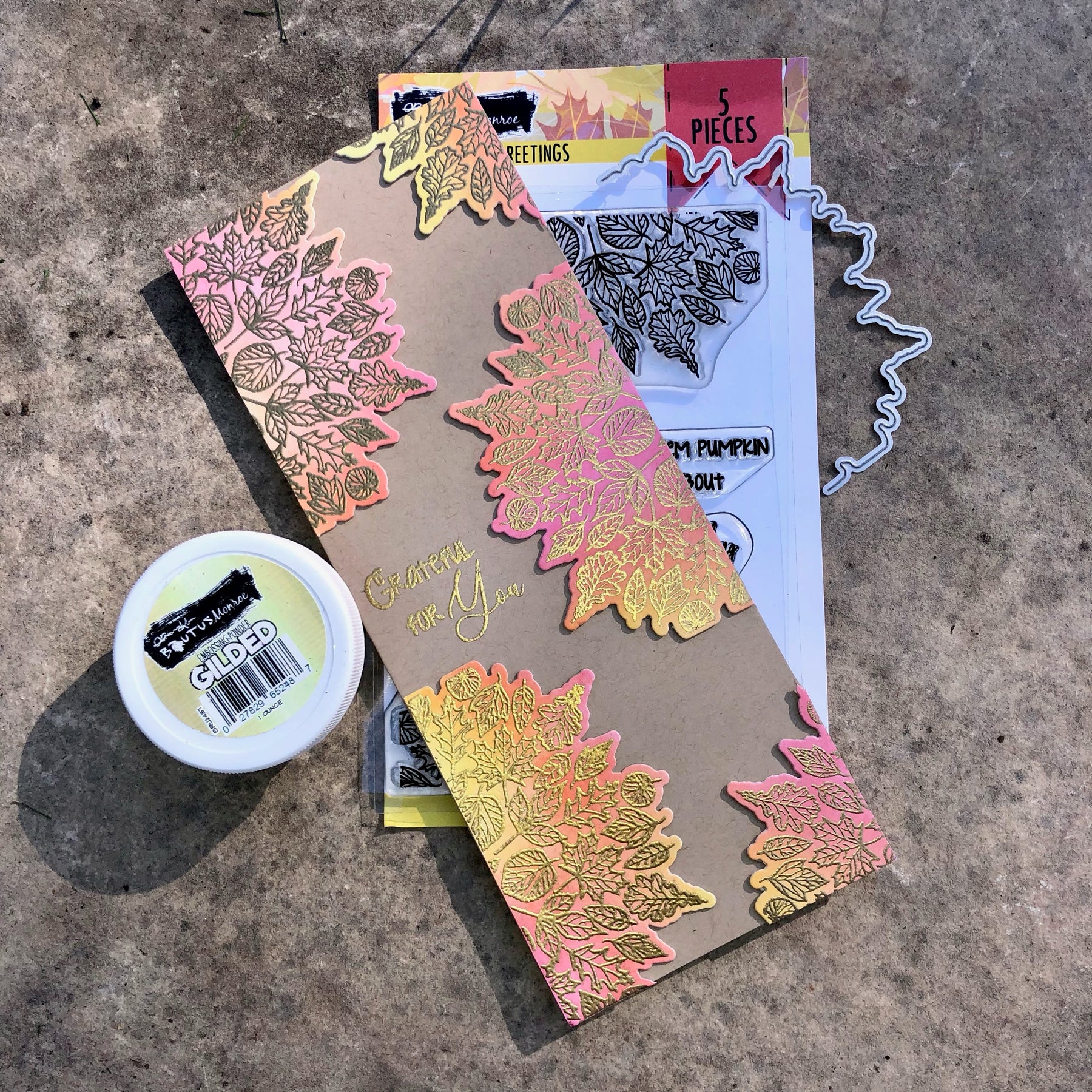 Grateful For You Slim Line Card