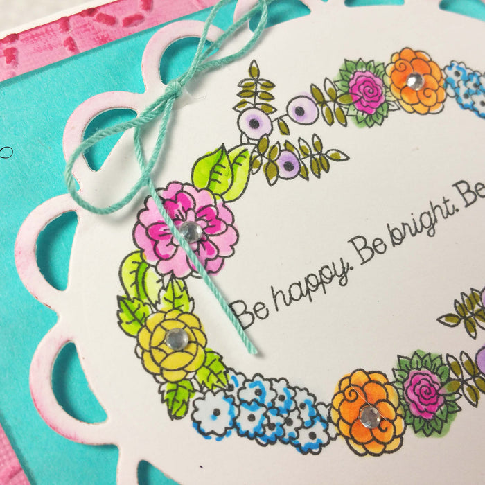Be happy Be bright Be you a greeting card