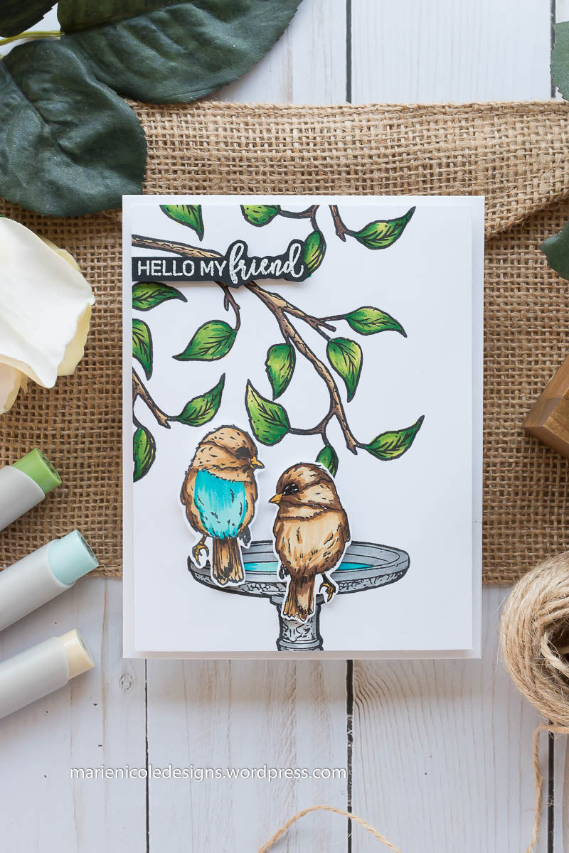 Feathered Friends and Mirror Stamping!