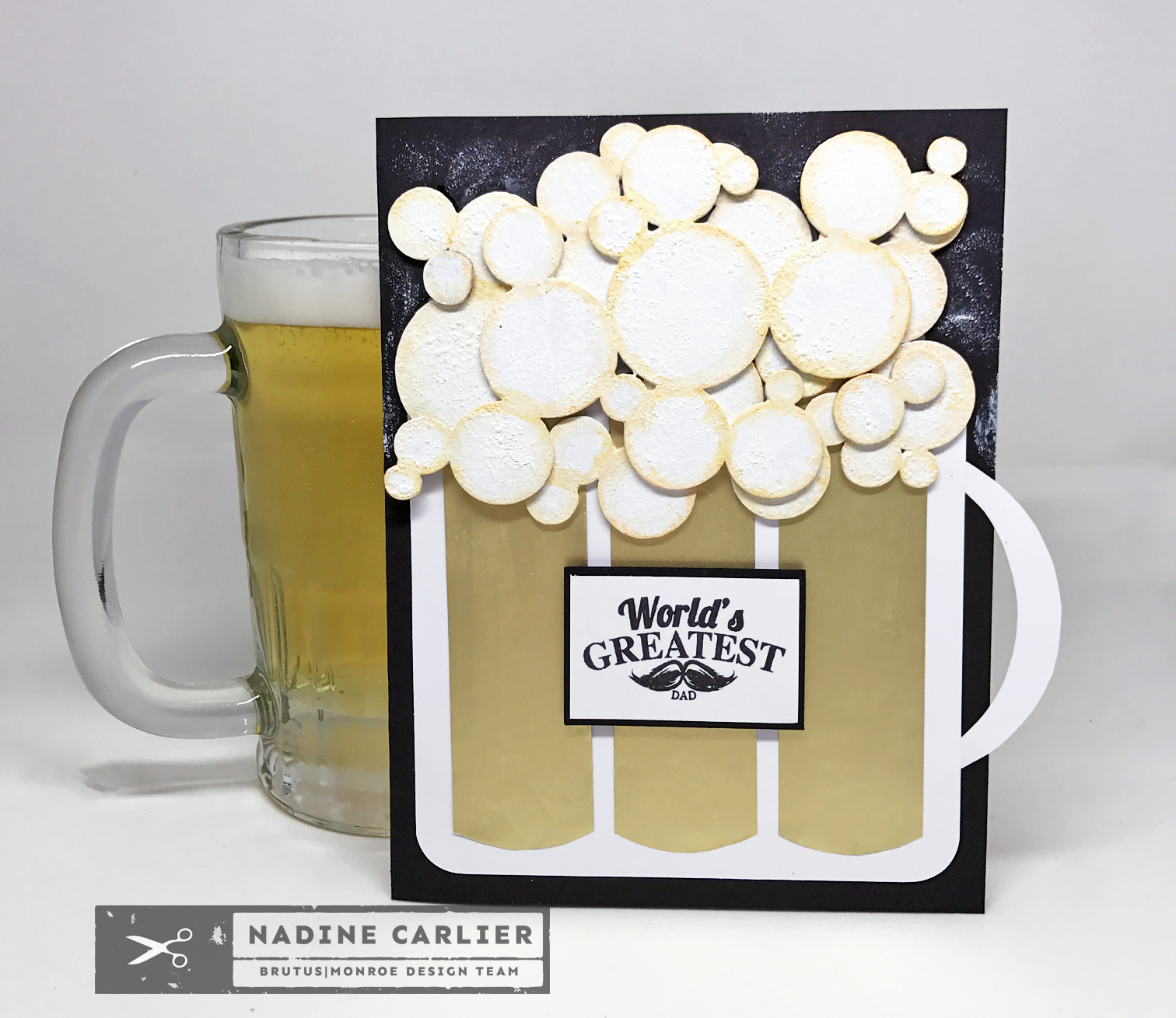 A Nice Cold Beer Father's Day Card by Nadine Carlier