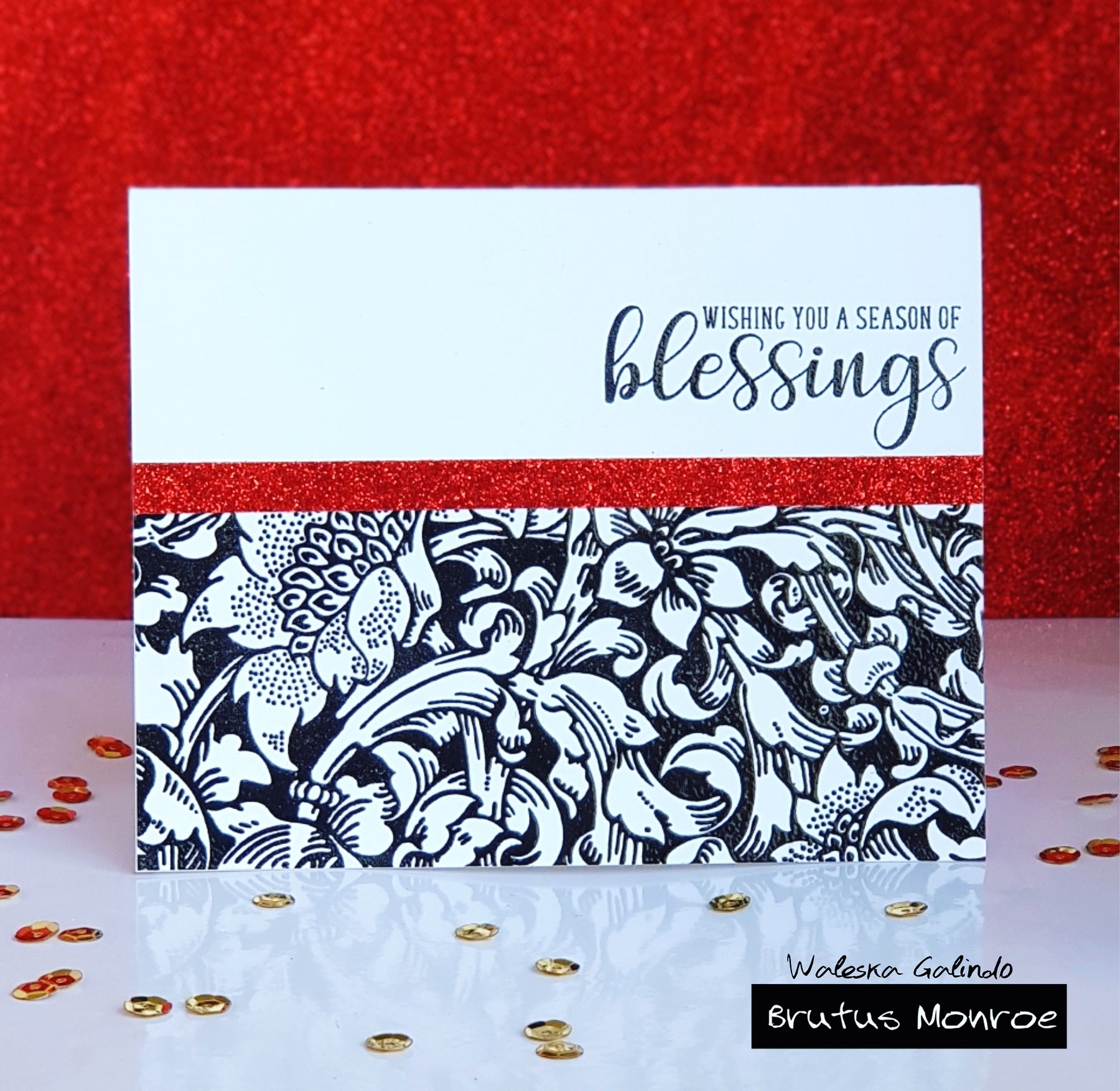Beatiful Baroque Background Stamp