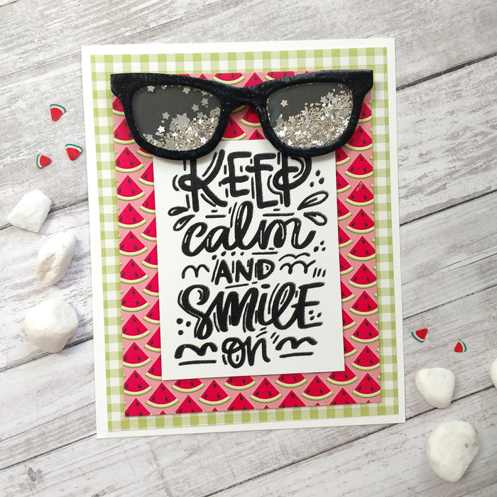 Shaker Shades With Watermelon Paper