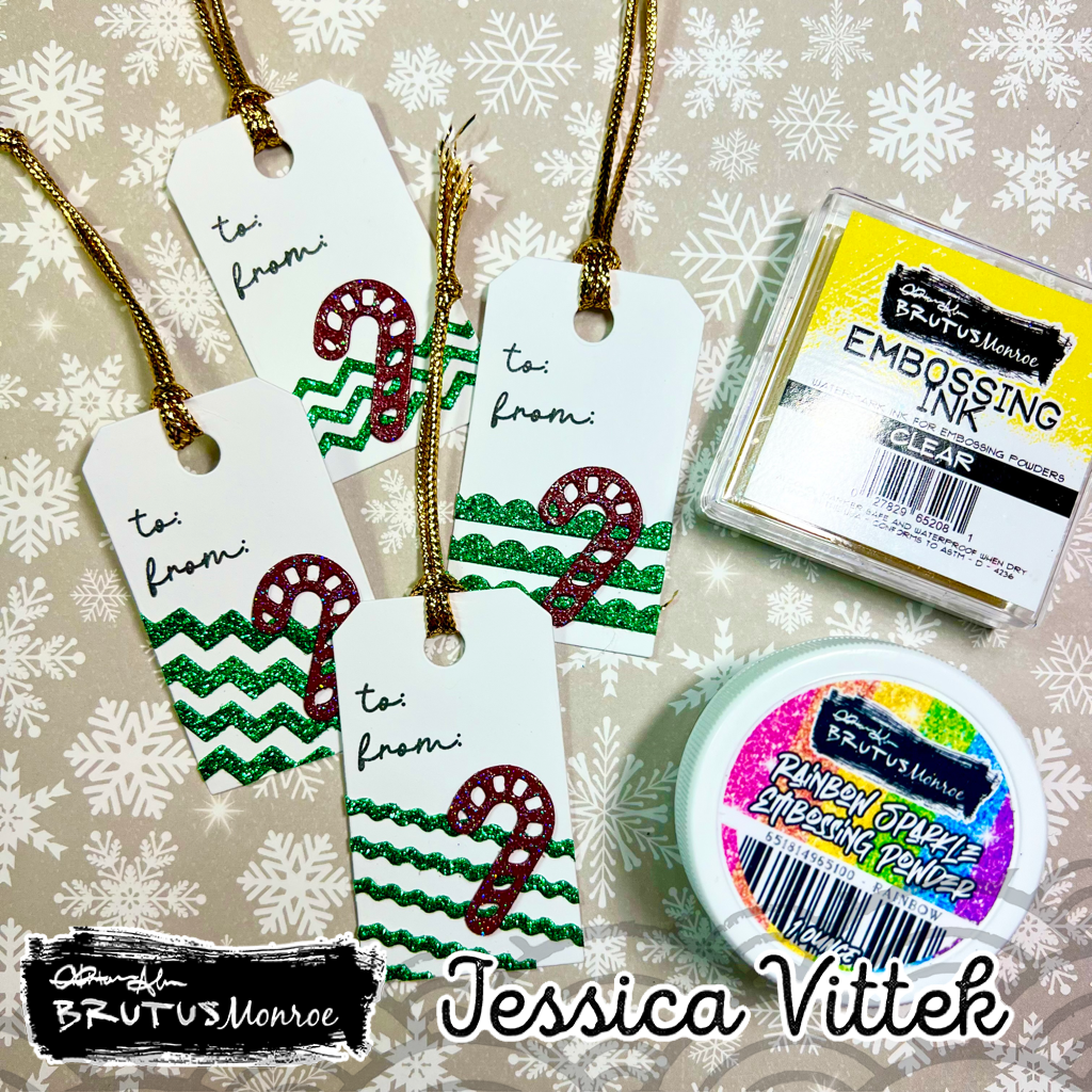 Embossed Die cut Tags