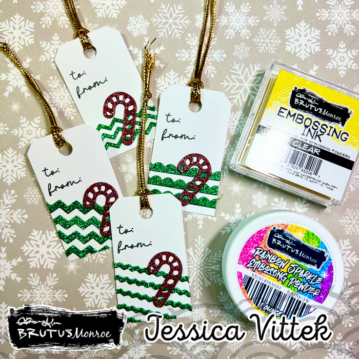 Embossed Die cut Tags