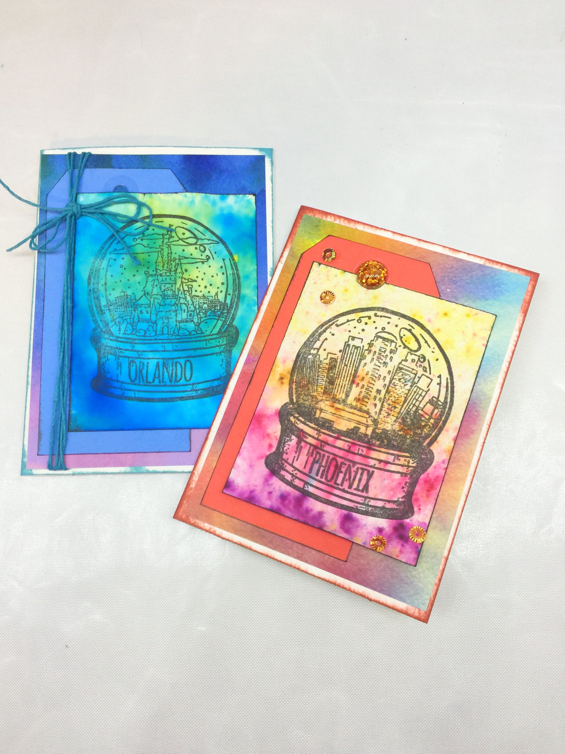 Colorburst Globe Cards and Tips!