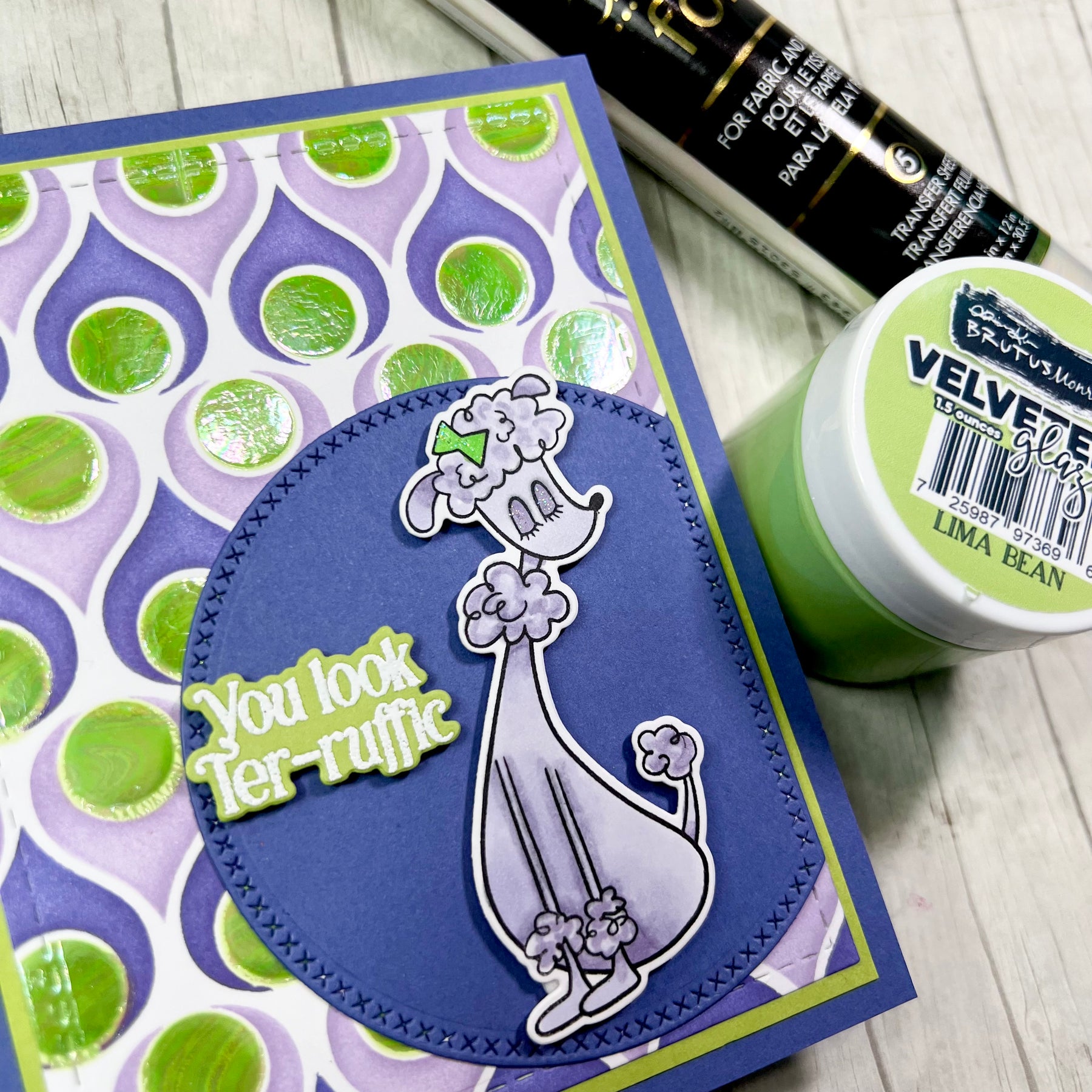 Velveteen Glaze with Opal Foil!