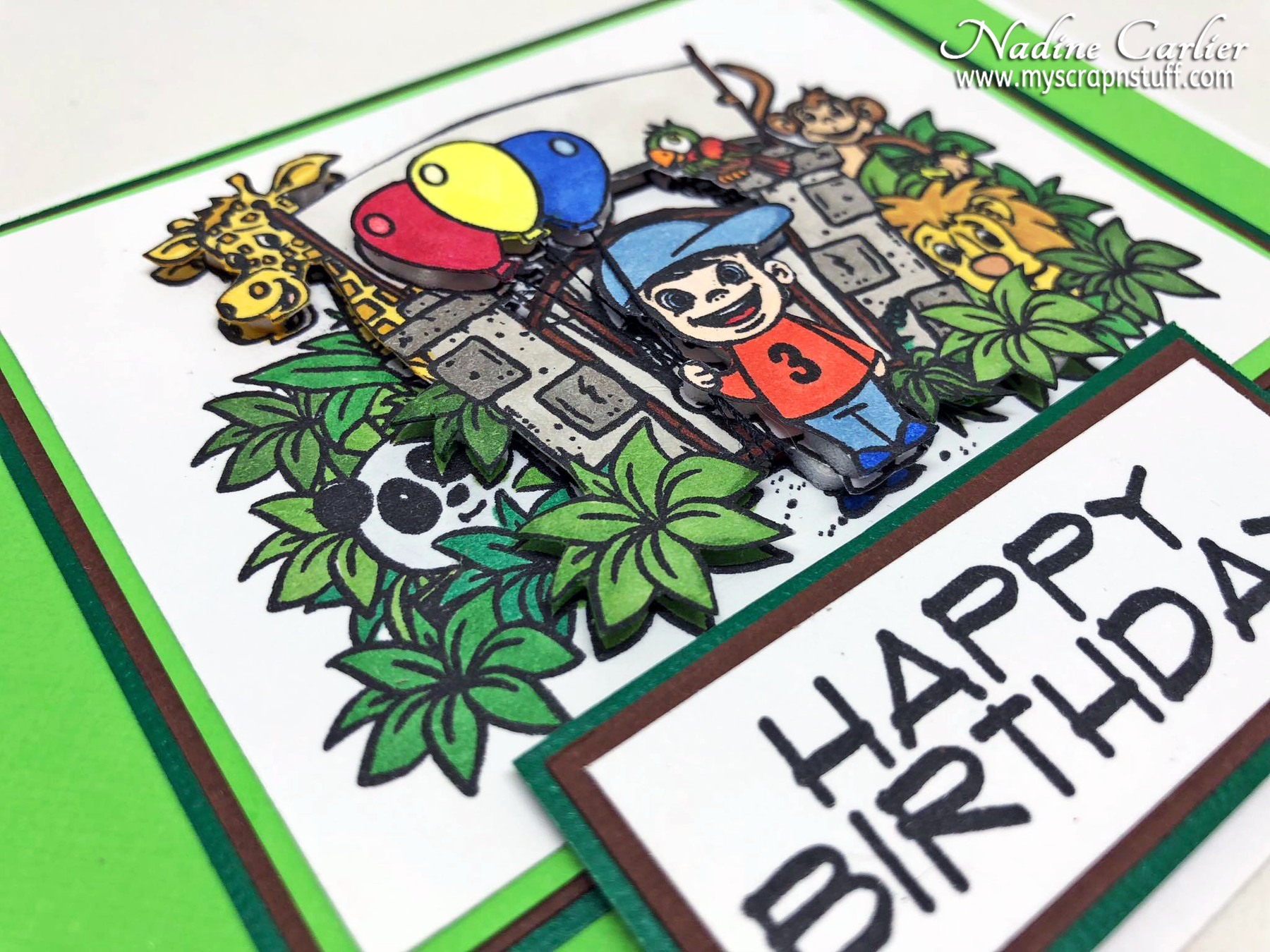 Happy Birthday Card with Brutus Monroe by Nadine Carlier