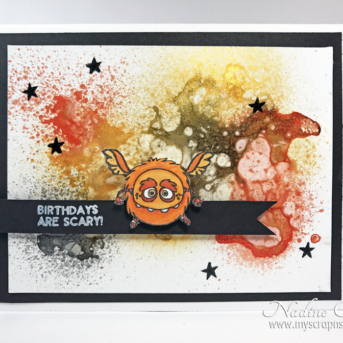 January Stamp Club - A Not So Scary Birthday Card